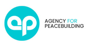 Agency for Peacebuilding logo AP in a circle